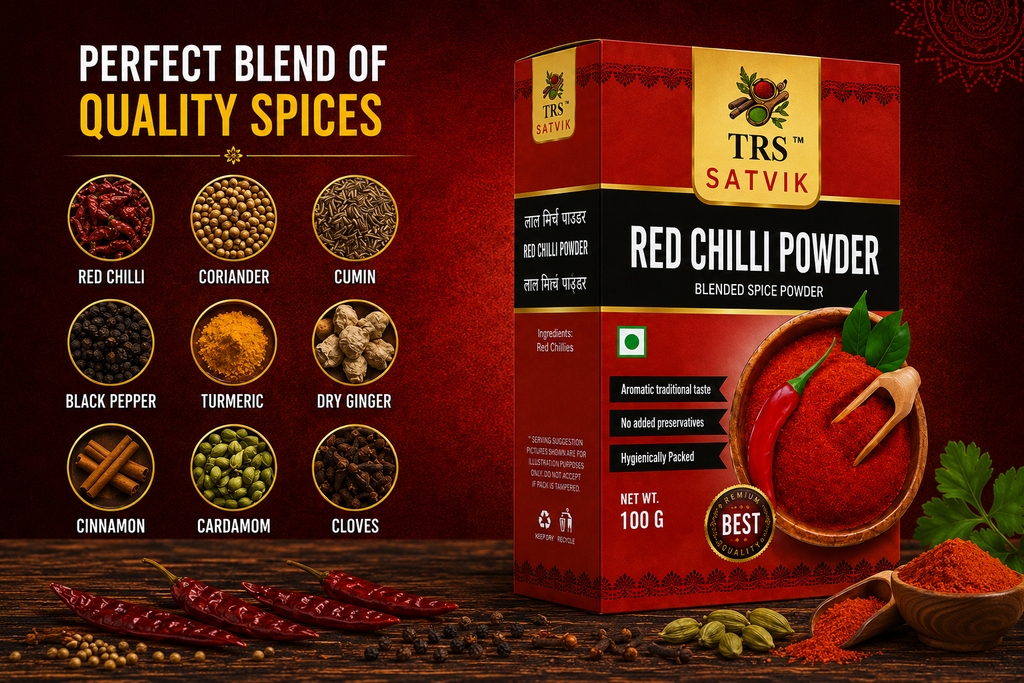 TRS Satvik Lal Mirch (Red Chilli Powder) (100gm)