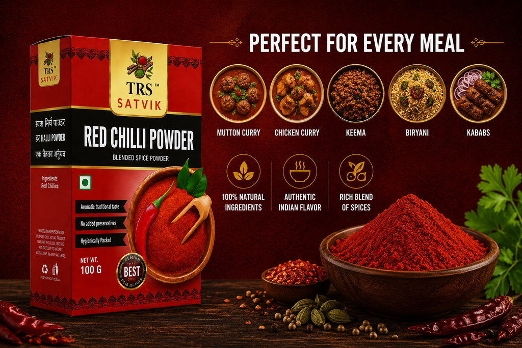 TRS Satvik Lal Mirch (Red Chilli Powder) (100gm)